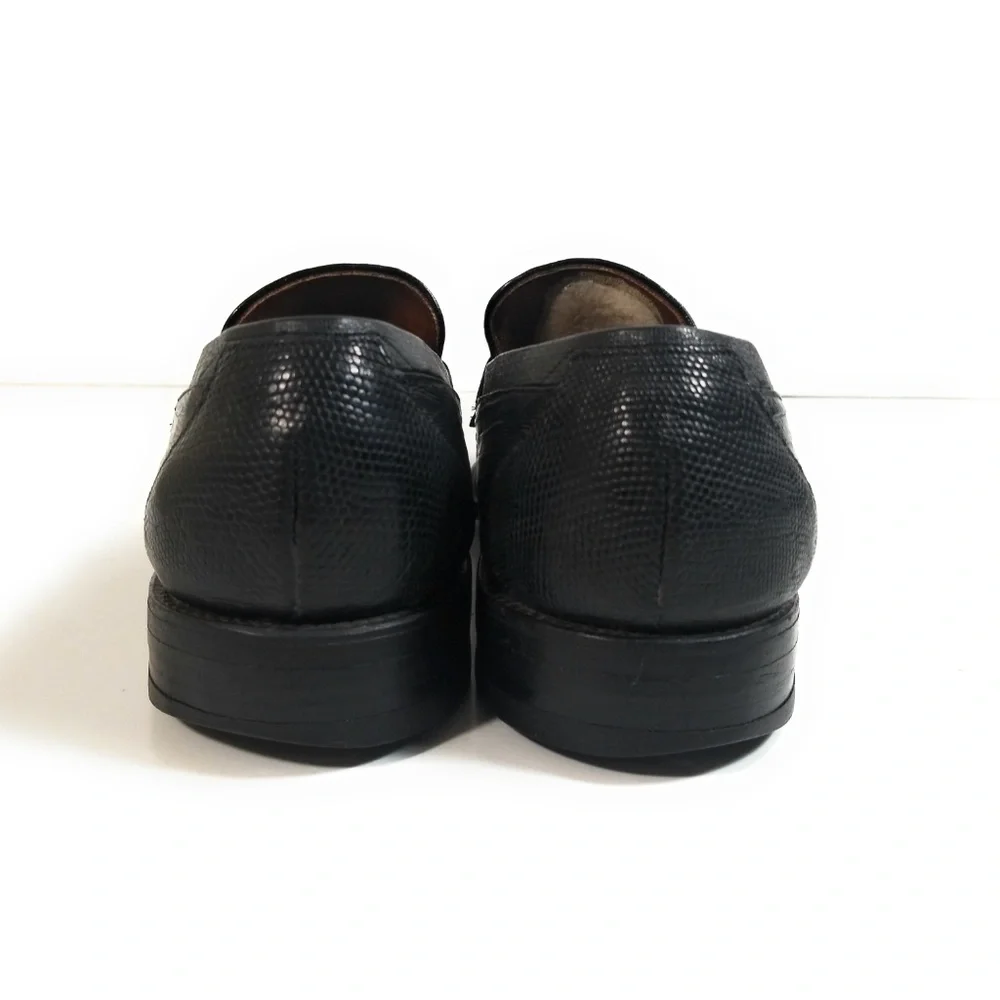 Allen Edmonds Clayton Men Lizard Loafers Sz 10 A